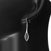 Abalone Shell Sterling Silver Earrings - e398